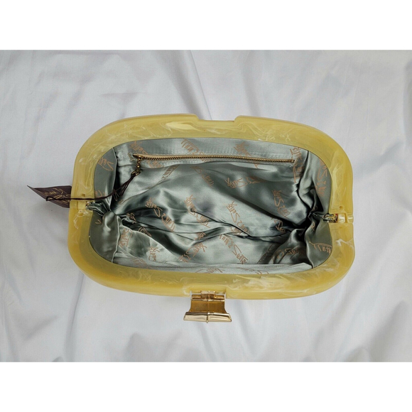 Vintage Ruth Saltz Tapestry Clutch Satin Lining NWT - Picture 3 of 10